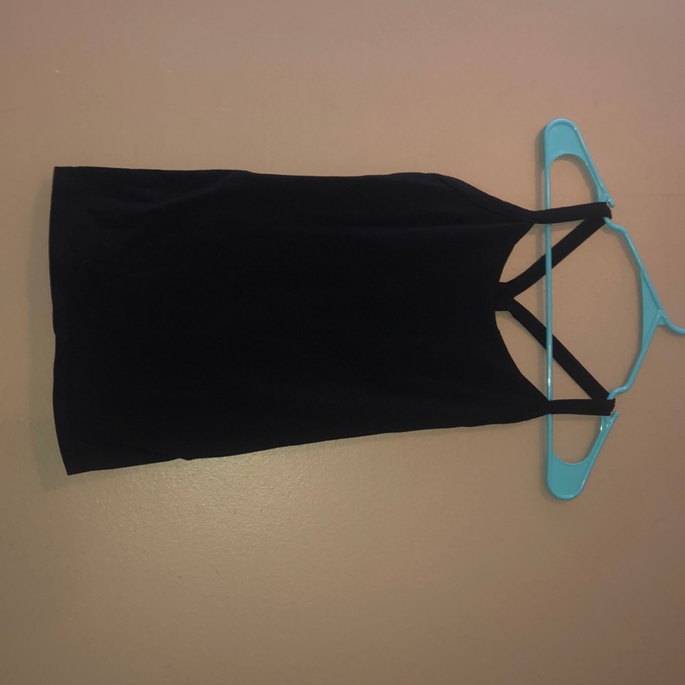 Black lululemon racer back tank